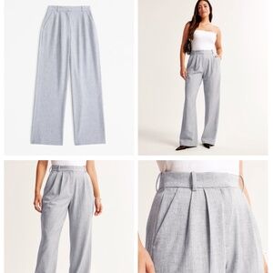 Curve Love A&F Sloane Tailored Pant - Grey, Size 28 Long